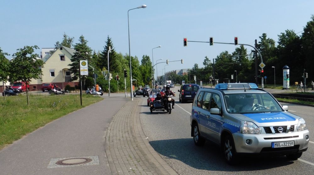 Jumbofahrt Rostock 2015 von Lichtenhagen durch den Warnowtunnel nach Marlow