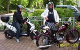 restaurierter Motorrad - Oldtimer