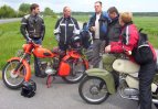 restaurierter Motorrad - Oldtimer